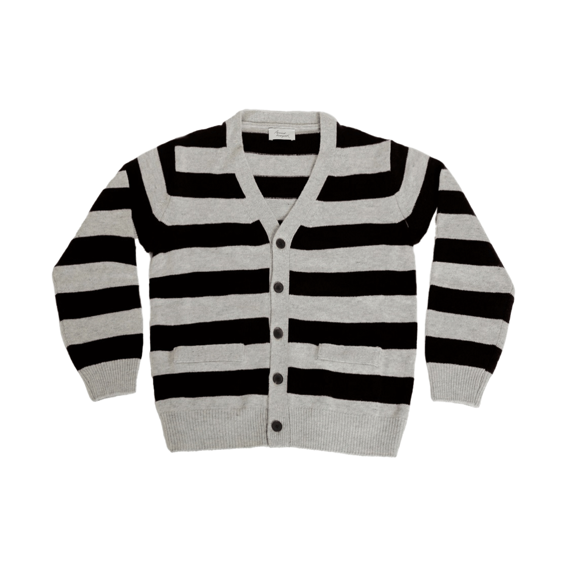 CU24XCD02-NVOS Artist Komplex Artist Stripe V-Neck Cardigan Navy