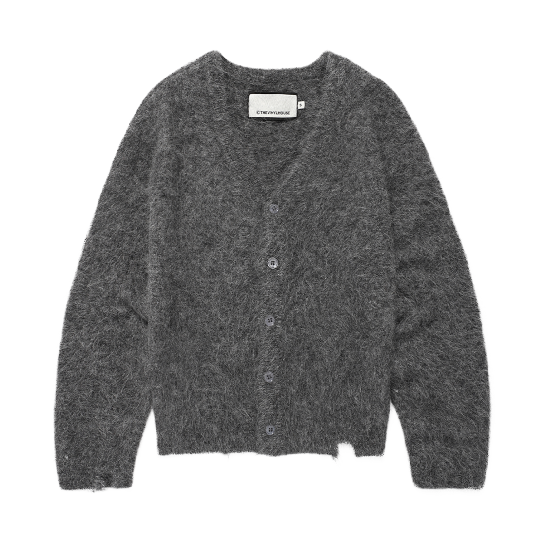 더바이닐하우스 그런지 가디건 그레이