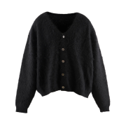 Saint Mxxxxxx Cardigan Mohair Black - 23AW