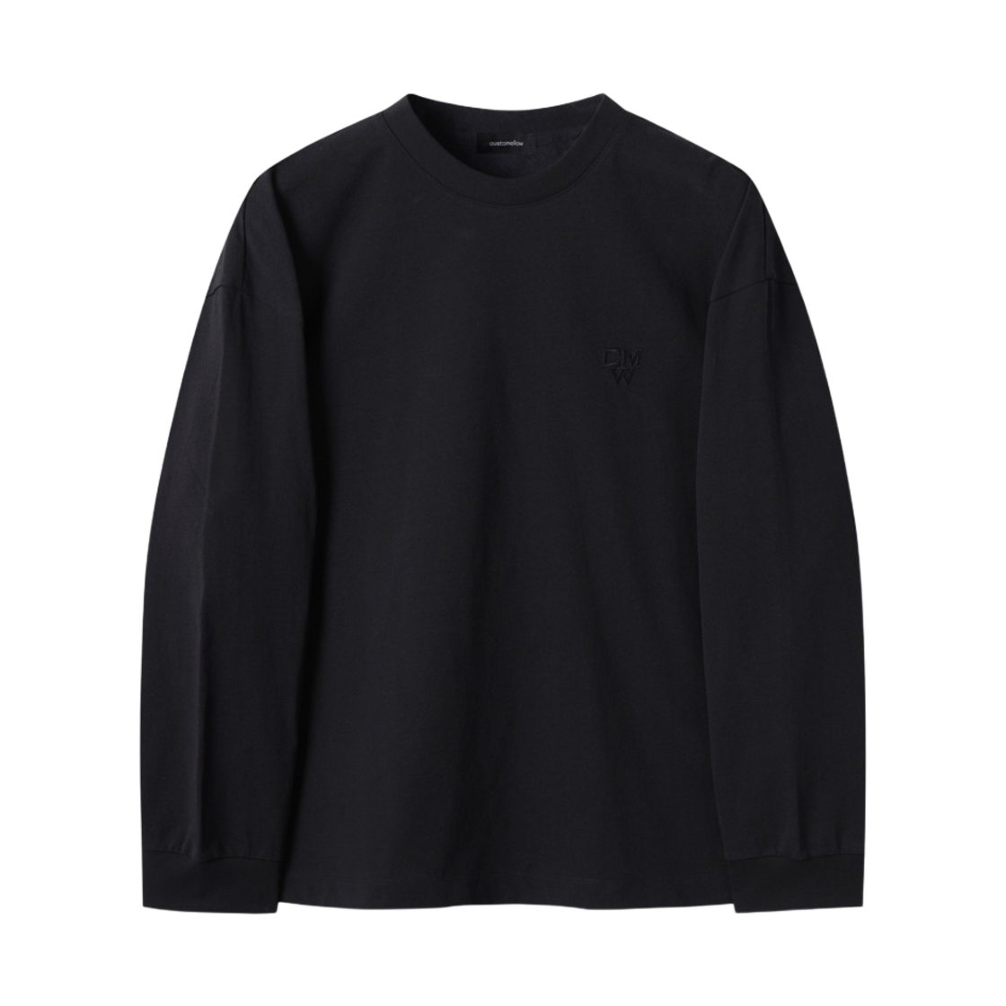 CWTAS25214BKX Customellow Graphic Long Sleeve T Shirt Black