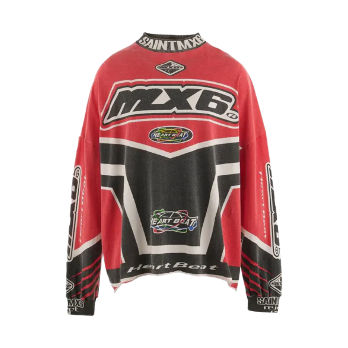 세인트 마이클 MX6 롱슬리브 티셔츠 레드 - 24AW(Saint Mxxxxxx MX6 L/S T-Shirt Red - 24AW) - 1