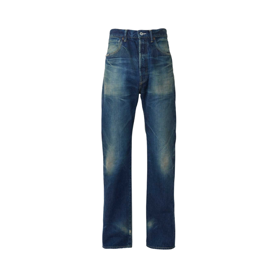 히스테릭 글래머 HRA 프로세스드 WW2 스트레이트 데님 팬츠 다크 인디고 블루(Hysteric Glamour HRA Processed WW2 Straight Denim Pants Dark Indigo Blue) - 1