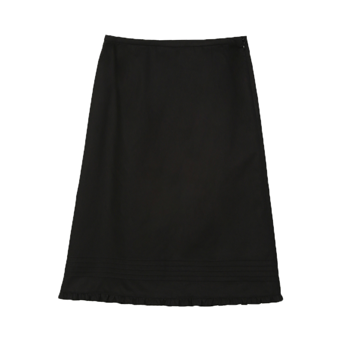 25SW WOMENS_05 YUJI Pure Girl Ruffle Skirt Black