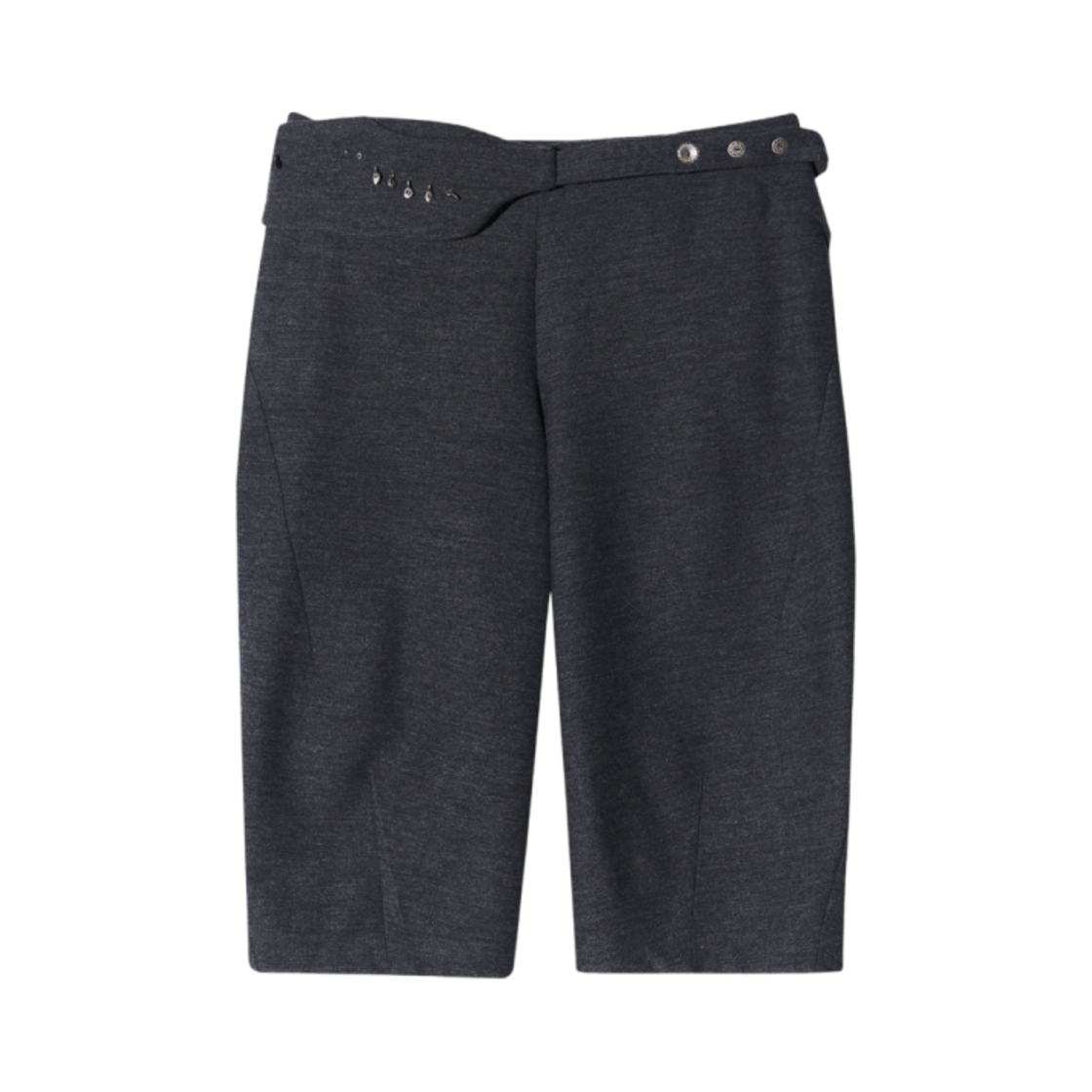 - (W) Hyein Seo Capri Pants w/ Silver Charm Bag Grey