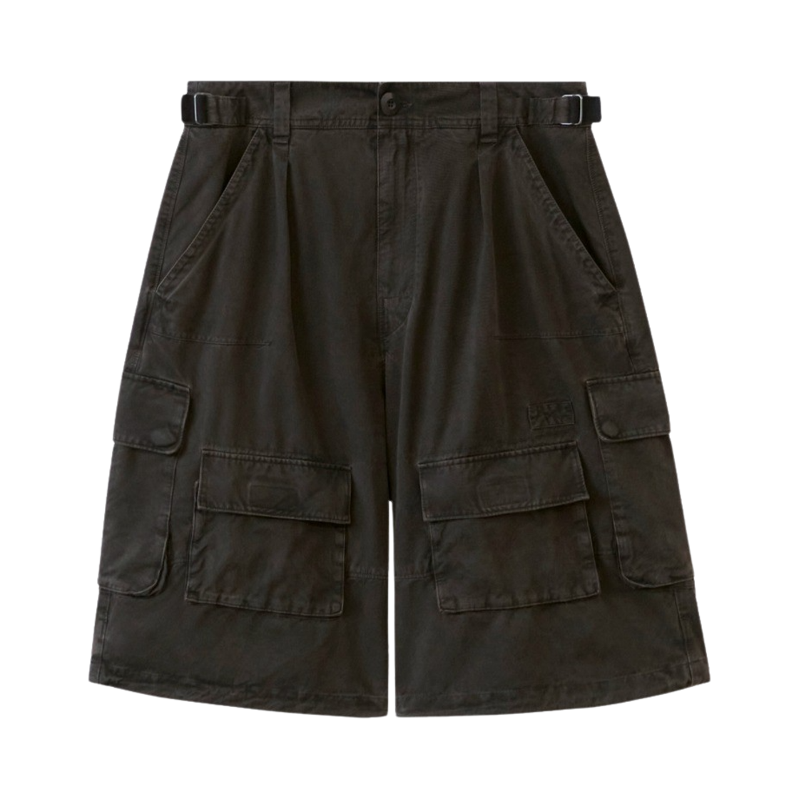 PL4LPT0101C0 Polyteru Bermuda Cargo Pants Brown - 대표 이미지 #1