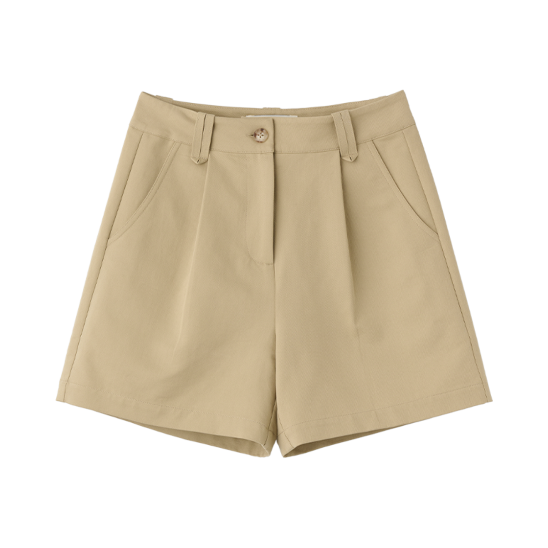 제너럴아이디어 우먼 코튼 핀턱 쇼츠 베이지(General Idea Woman Cotton Pintuck Shorts Beige)