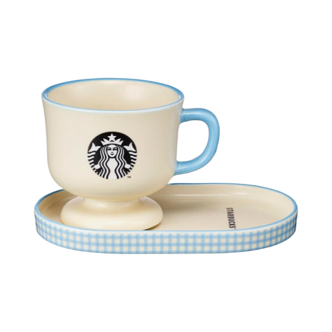 스타벅스 21 스프링 세라믹 블루 머그 & 소서 237ml(Starbucks 21 Spring Ceramic Blue Mug & Saucer 237ml) - 3