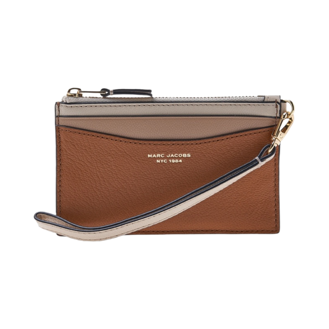 S165L03FA22-225 Marc Jacobs The Slim 84 Colorblock Top Zip Wristlet Cathay Spice Multi