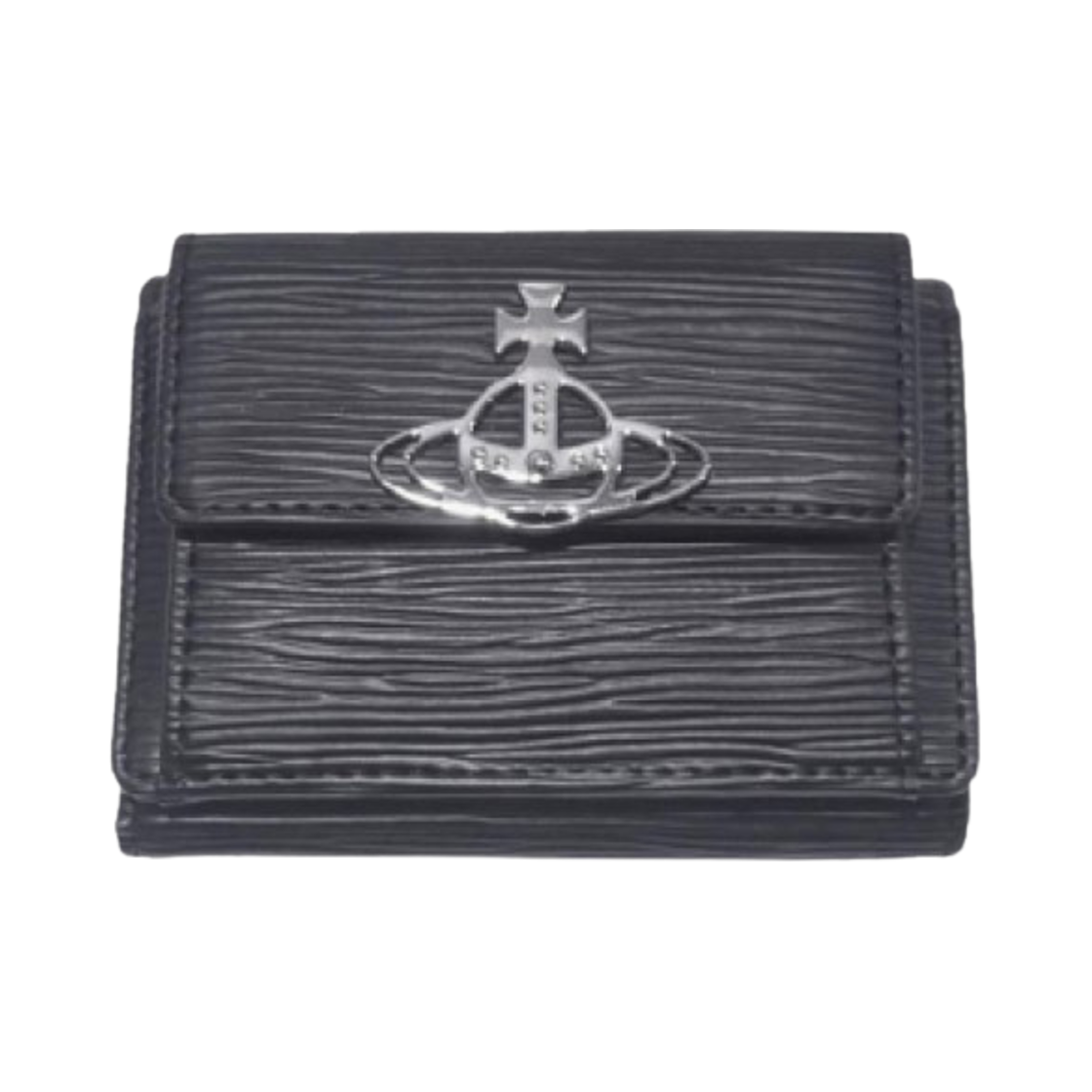 비비안 웨스트우드 비건 파글리아 스몰 플랩 퍼스 블랙(Vivienne Westwood Vegan Paglia Small Flap Purse Black) - 1