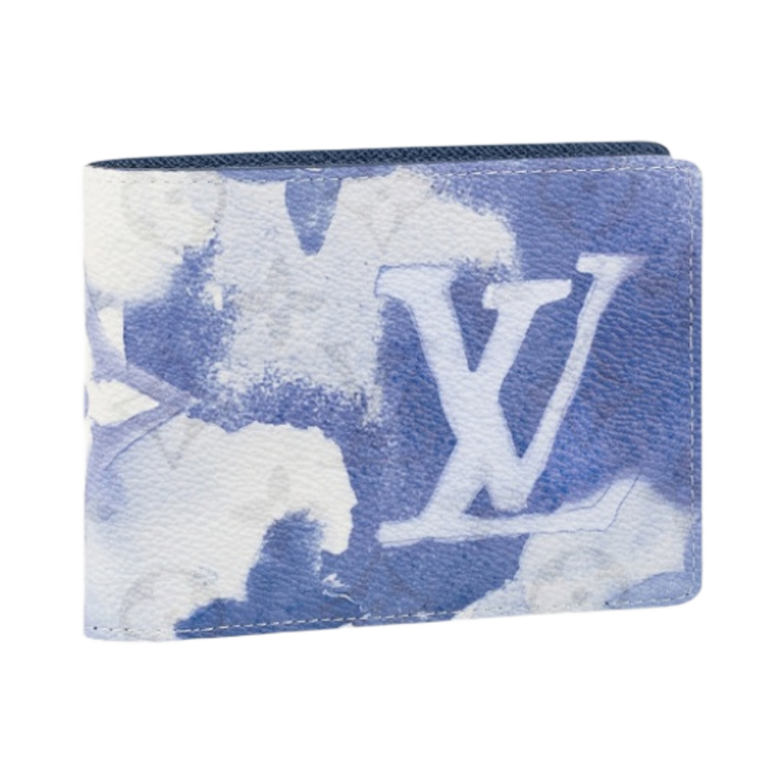 루이비통 PF. 멀티플 월렛 블루 워터컬러 모노그램
