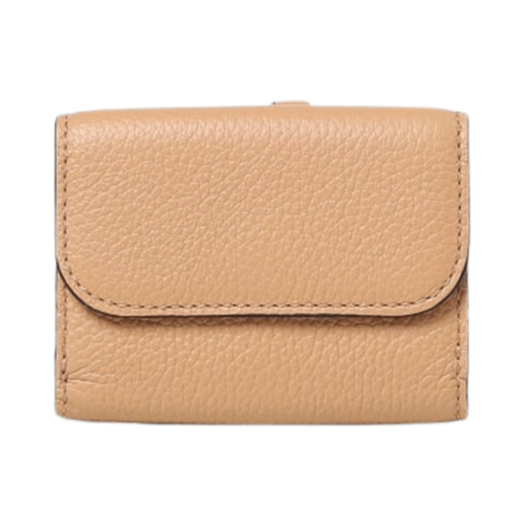 CHC21WP946F5726X Chloe Alphabet Mini Tri-Fold Wallet Light Tan