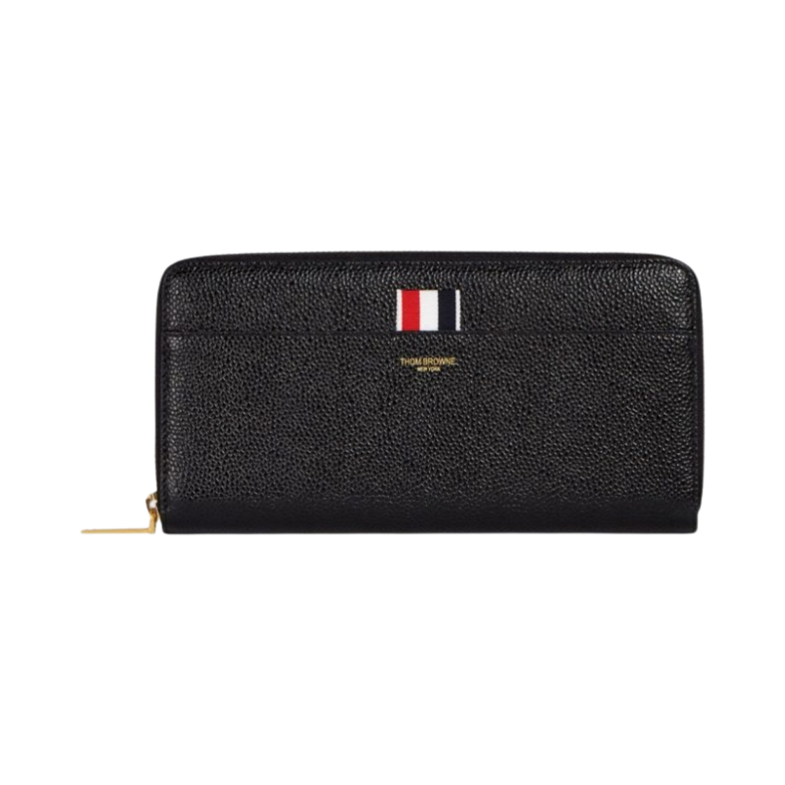 톰브라운 그로그랭 탭 레더 장지갑 블랙(Thom Browne Grosgrain Tab Leather Continental Wallet Black)