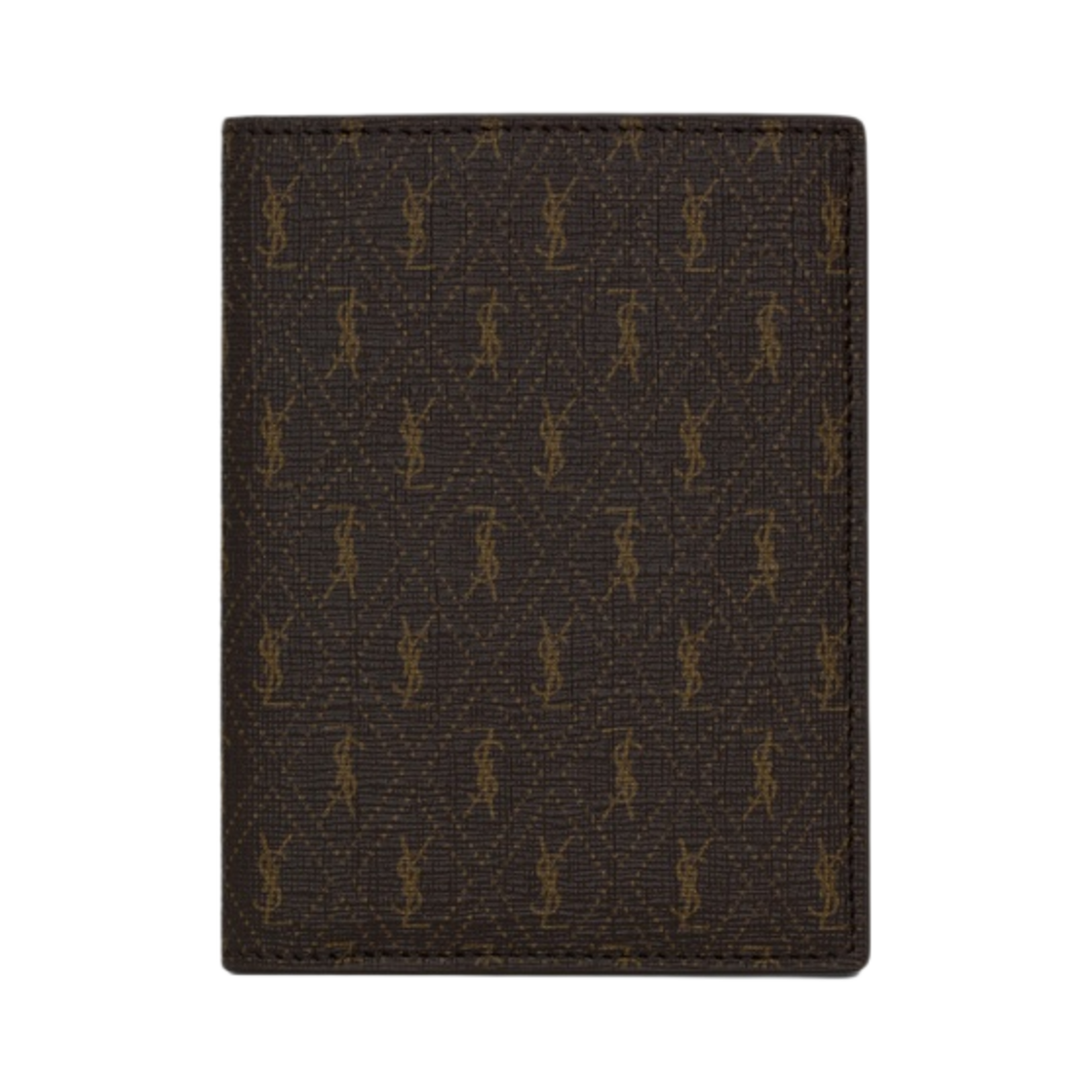 생로랑 모노그램 캔버스 앤 스무스 레더 르 모노그램 크레딧 카드 지갑 체스트넛(Saint Laurent Le Monogram Credit Card Wallet in Monogram Canvas and Smooth Leather Chestnut) - 1