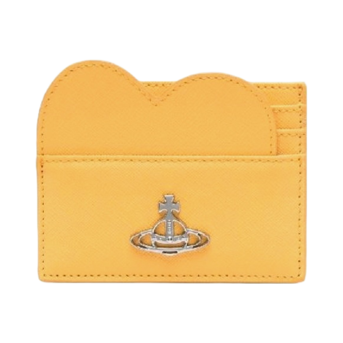 비비안 웨스트우드 사피아노 데비 하트 카드 홀더 옐로우(Vivienne Westwood Saffiano Debbie Heart Card Holder Yellow) - 1