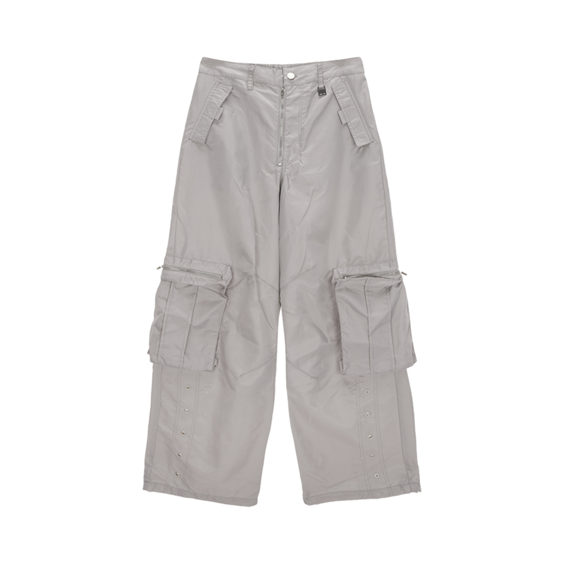 MK2378PT043M0LG (W) Matin Kim Nylon Cargo Work Pants Light Grey