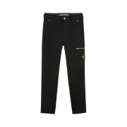 Stone Island 32503 Cotton Nylon Drill Cargo Pants Black - 24FW