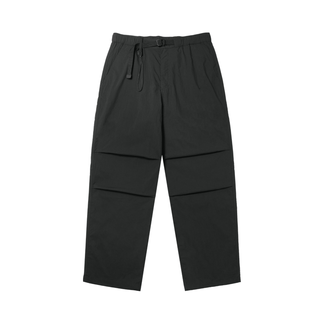 무신사 스탠다드 x 핏더사이즈 시티 레저 CN 와이드 벨티드 파라슈트 팬츠 블랙(Musinsa Standard x Fit The Size City Leisure CN Wide Belted Parachute Pants Black)