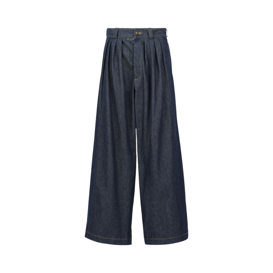 (W) 메종 마르지엘라 플리츠 트라우저 블루 스트라이프((W) Maison Margiela Pleated Trousers Blue Stripes) - 1