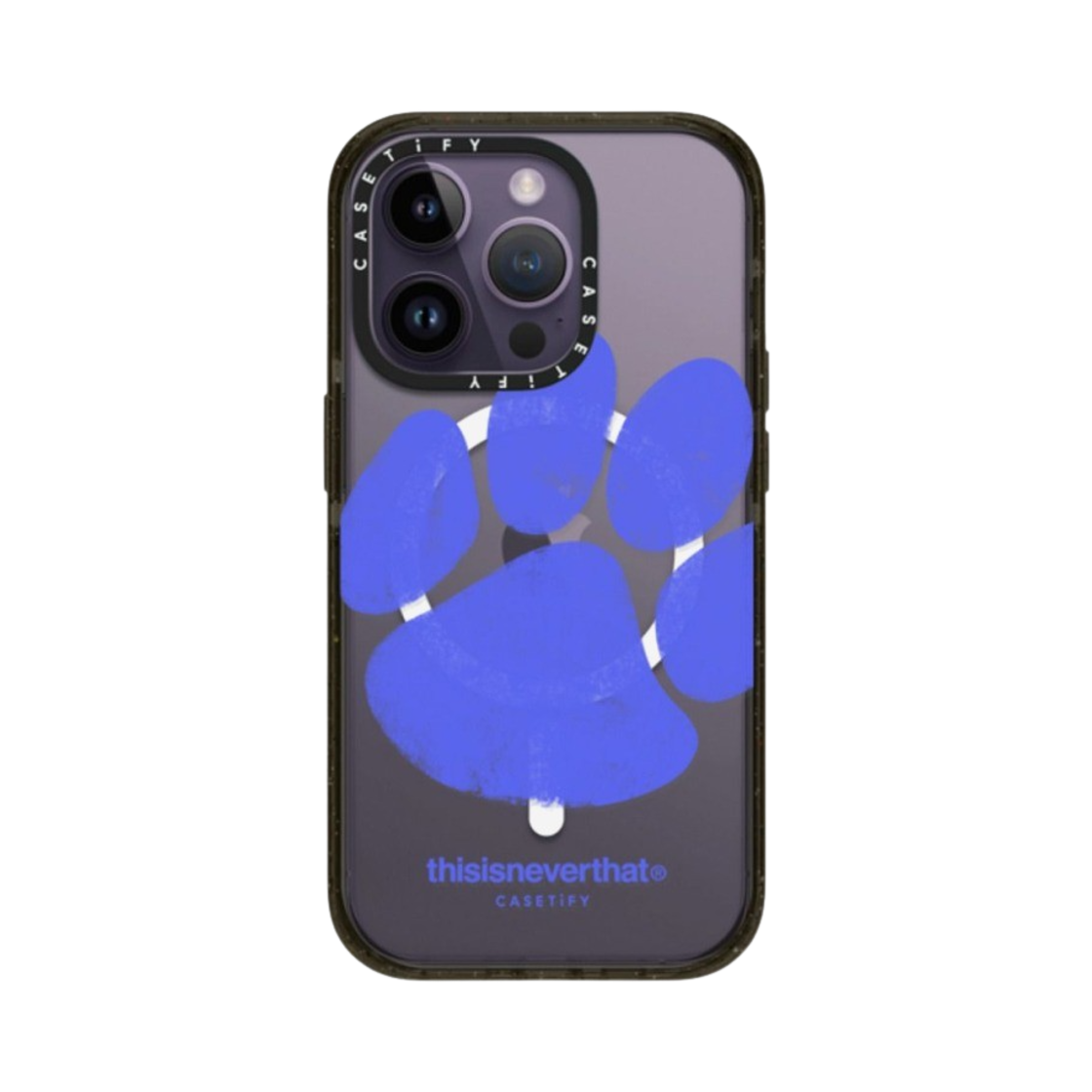 케이스티파이 x 디스이즈네버댓 아이폰 포우 맥세이프 임팩트 케이스 클리어 블랙(Casetify x Thisisneverthat iPhone Paw Magsafe Impact Case Clear Black) - 1