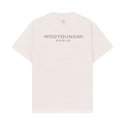 Wooyoungmi Nylon Beige Back Logo T-Shirt Ivory - 22SS