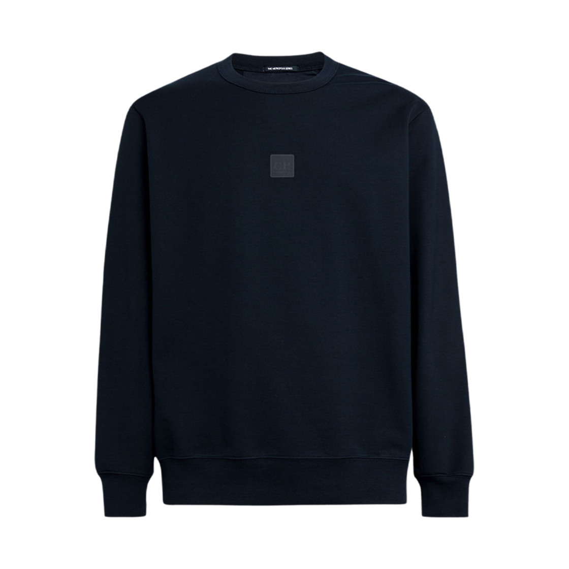 15CLSS230A006452W888 C.P. Company Metropolis Series Stretch Fleece Logo Badge Sweatshirt Total Eclipse Blue - 23FW