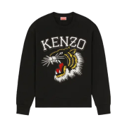 (W) Kenzo Varsity Jungle Tiger Sweatshirt Black