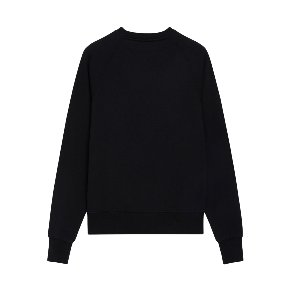 (W) 메종 키츠네 트라이컬러 폭스 패치 어드저스티드 스웨트셔츠 블랙((W) Maison Kitsune Tricolor Fox Patch Adjusted Sweatshirt Black) - 2