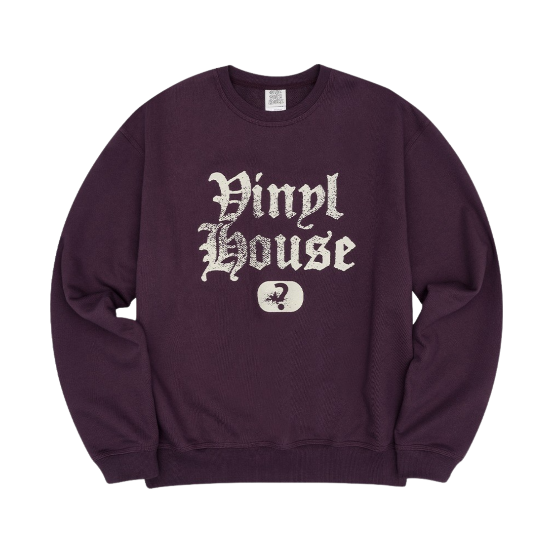 더바이닐하우스 퀘스쳔 마크 스웨트셔츠 퍼플(Thevinylhouse Question Mark Sweatshirt Purple)