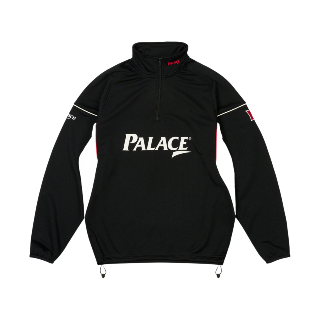 팔라스 홀 인 1/4 집 블랙 - 25SS(Palace Hole In 1/4 Zip Black - 25SS) - 1