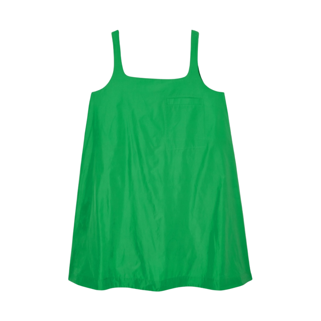 (W) 코스 콘트라스트 패널 미니 드레스 그린((W) COS Contrast Panel Mini Dress Bright Green) - 1