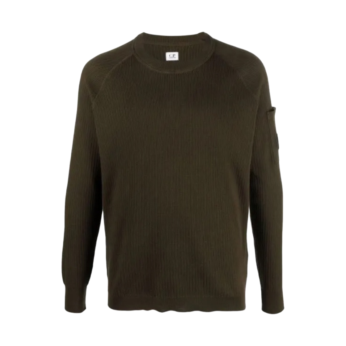C.P. 컴퍼니 씨 아일랜드 크루넥 렌즈 스웨터 아이비 그린 - 22SS(C.P. Company Sea Island Crewneck Lens Sweater Ivy Green - 22SS) - 1
