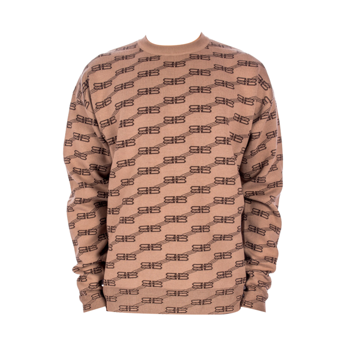 733859T32539378 Balenciaga BB Monogram Knit Beige