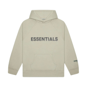 Essentials 3D Silicon Applique Pullover Hoodie Moss - 20FW