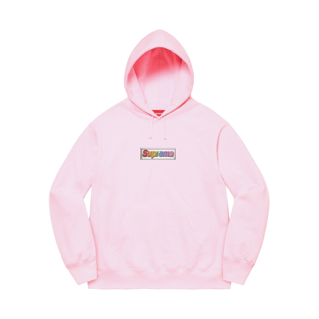슈프림 블링 박스로고 후드 스웨트셔츠 라이트 핑크 - 22SS