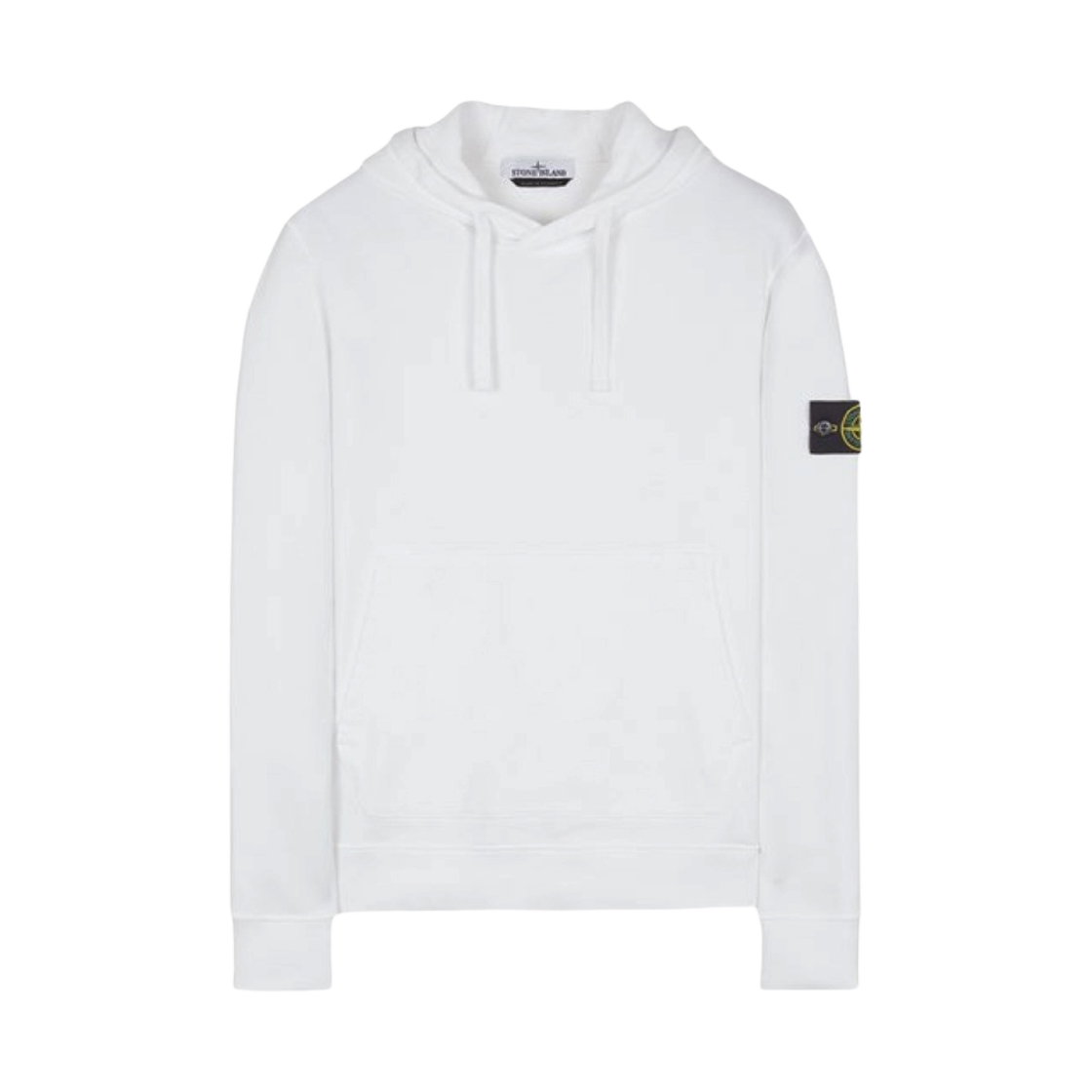 101564151-A0001 Stone Island 64151 Cotton Fleece Hooded Sweatshirt White - 23SS