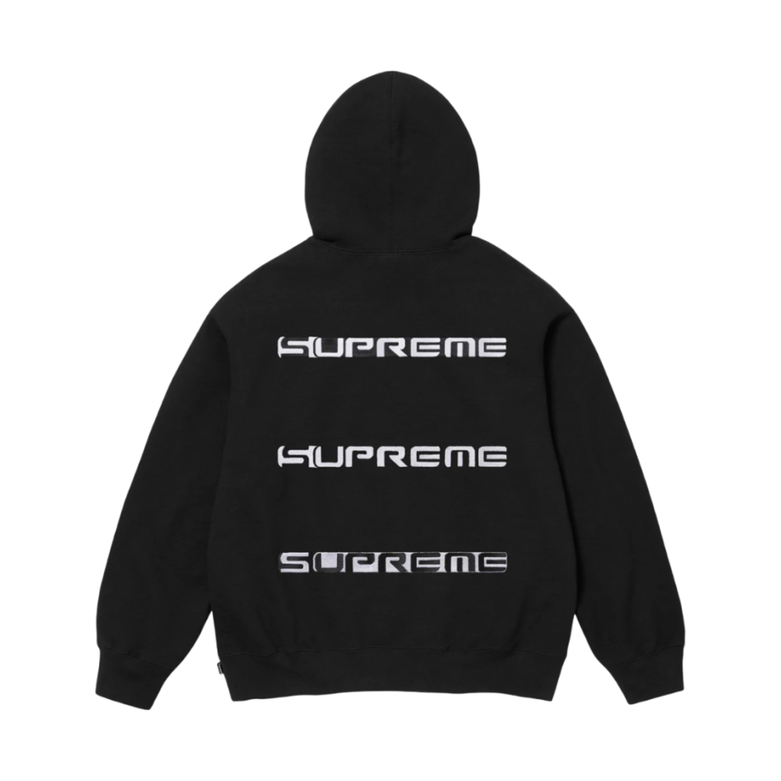 - Supreme AOI Stacked Hooded Sweatshirt Black - 24FW
