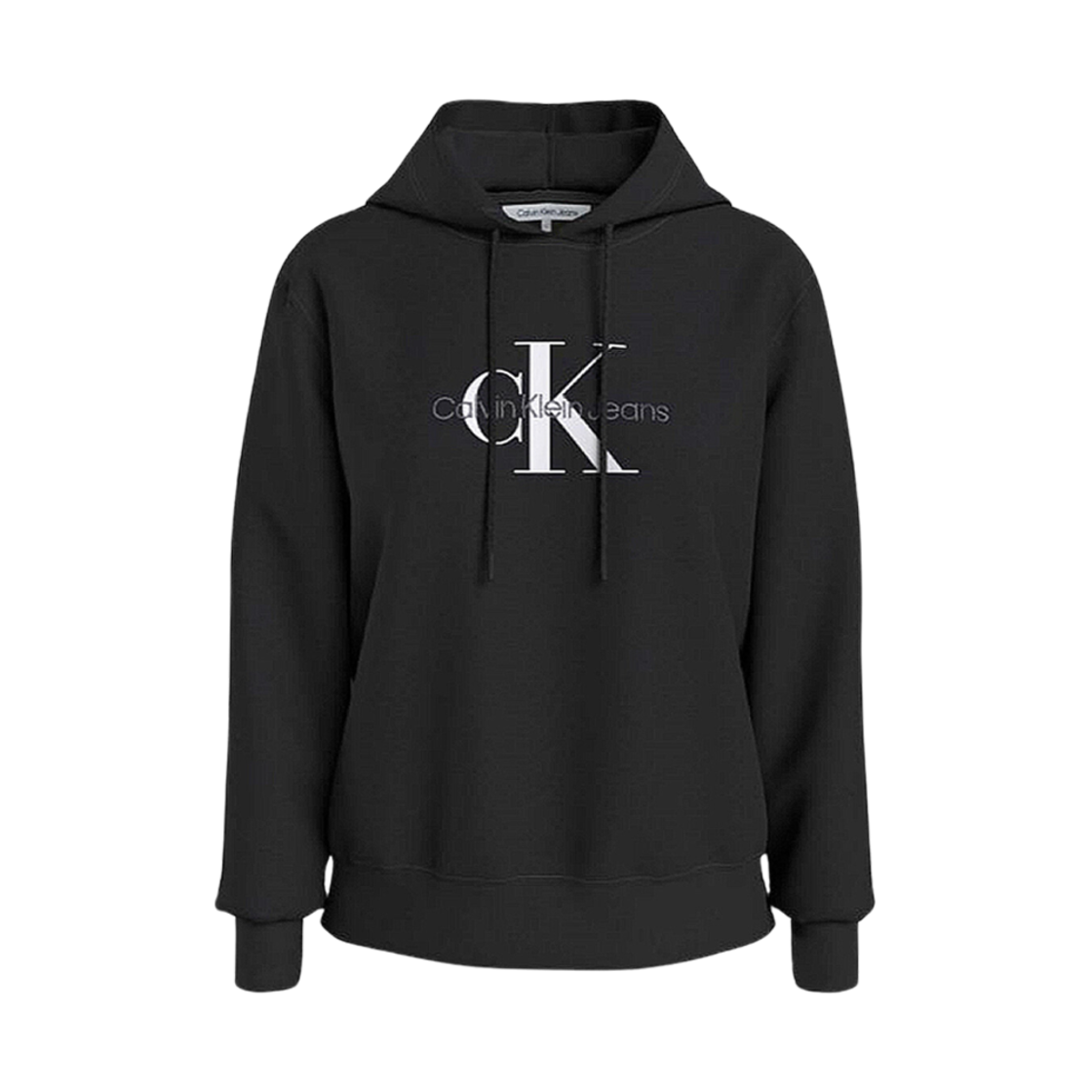 (W) 캘빈 클라인 모노그램 후드 CK 블랙((W) Calvin Klein Monogram Hoodie CK Black)