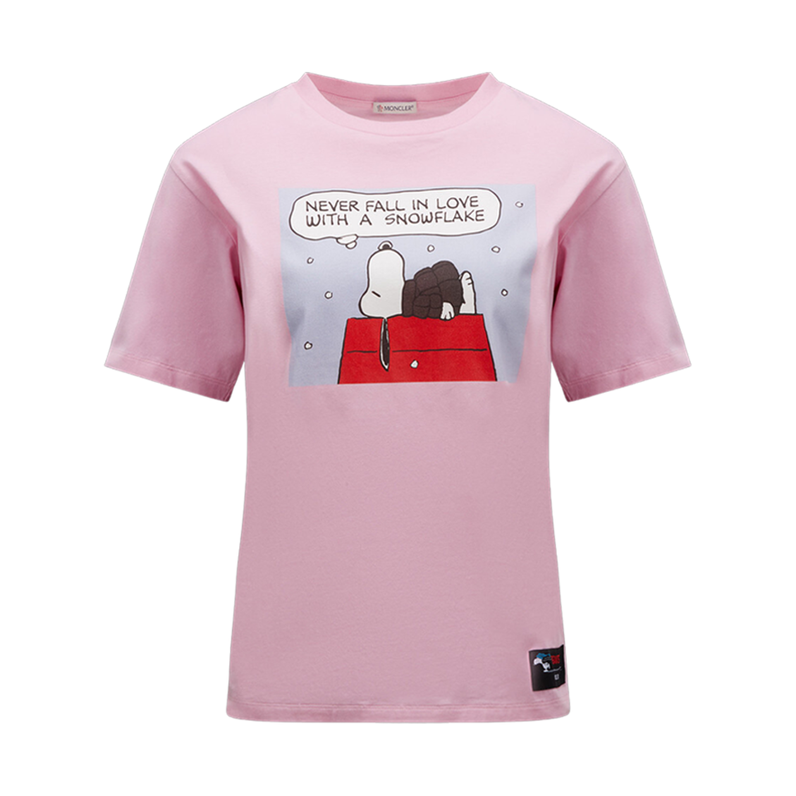 (W) 몽클레르 피넛 모티프 티셔츠 핑크 - 23SS((W) Moncler Peanuts Motif T-Shirt Pink - 23SS) - 1
