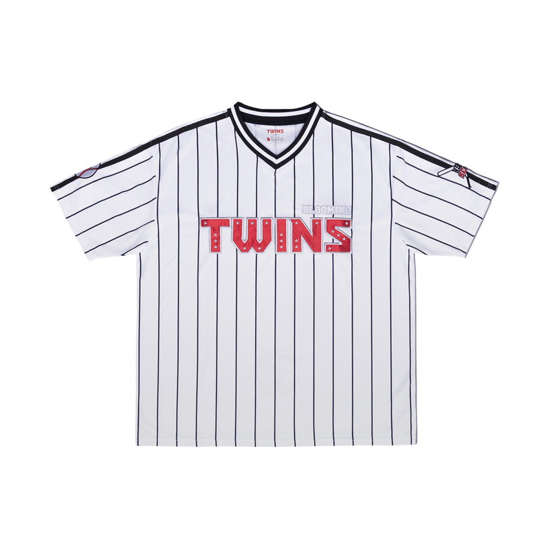 TWINS-BLOOMING-9 Twins X Bloomingtale Over Fit Baseball Jersey White