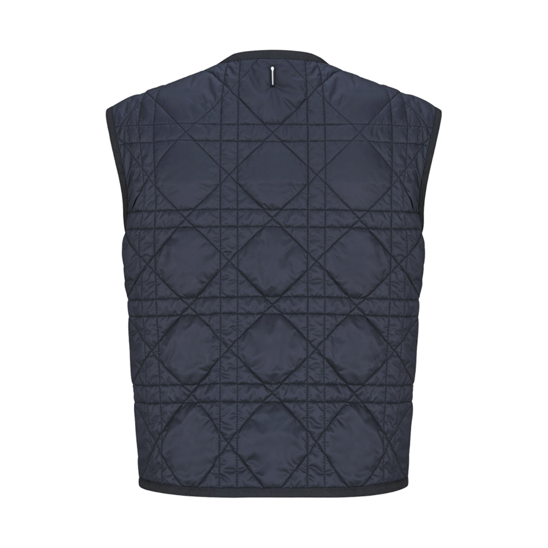 (W) 디올 투인원 실크 피코트 딥 블루 데님 이펙트 테크니컬 오블리크 라이닝((W) Dior 2-In-1 Cropped Peacoat Deep Blue Denim Effect Technical Oblique Lining) - 4