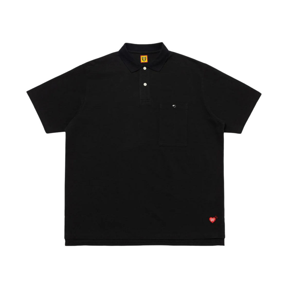 휴먼 메이드 빅 폴로 셔츠 블랙(Human Made Big Polo Shirt Black) - 1