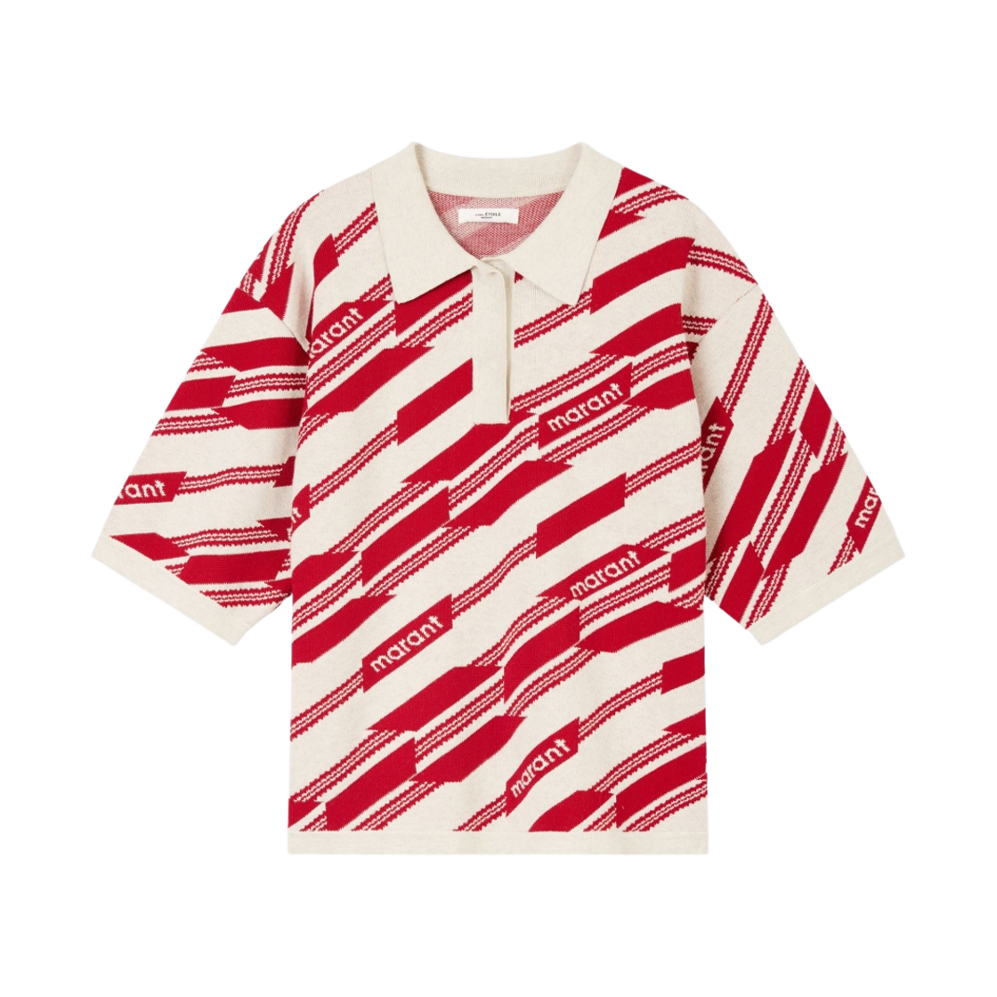 (W) 이자벨 마랑 엘베 마랑 로고 스웨터 레드 - 22SS((W) Isabel Marant Elbe Marant Logo Sweater Red - 22SS) - 1