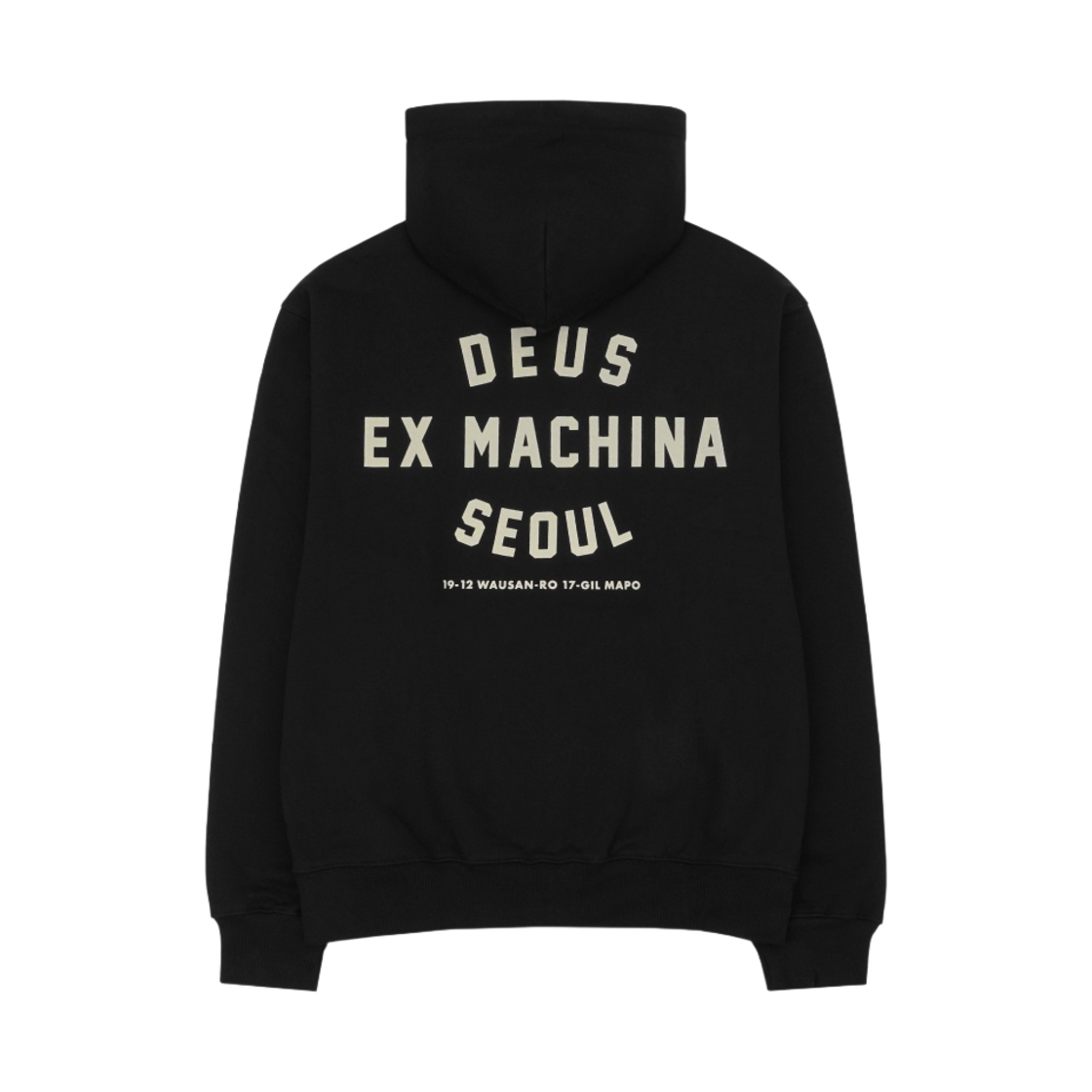 데우스 엑스 마키나 서울 컬리지 후드 자켓 블랙(Deus Ex Machina Seoul College Hooded Jacket Black)