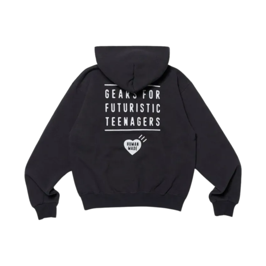 휴먼 메이드 집업 하트 후드 네이비 | Human Made | KREAM