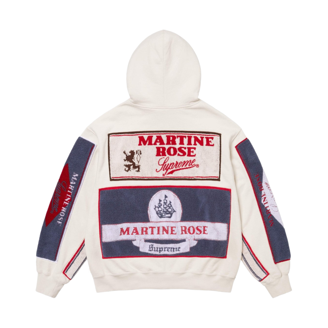 슈프림 x 마틴 로즈 타월 집업 후드 스웨트셔츠 화이트 - 24FW(Supreme x Martine Rose Towel Zip Up Hooded Sweatshirt White - 24FW)