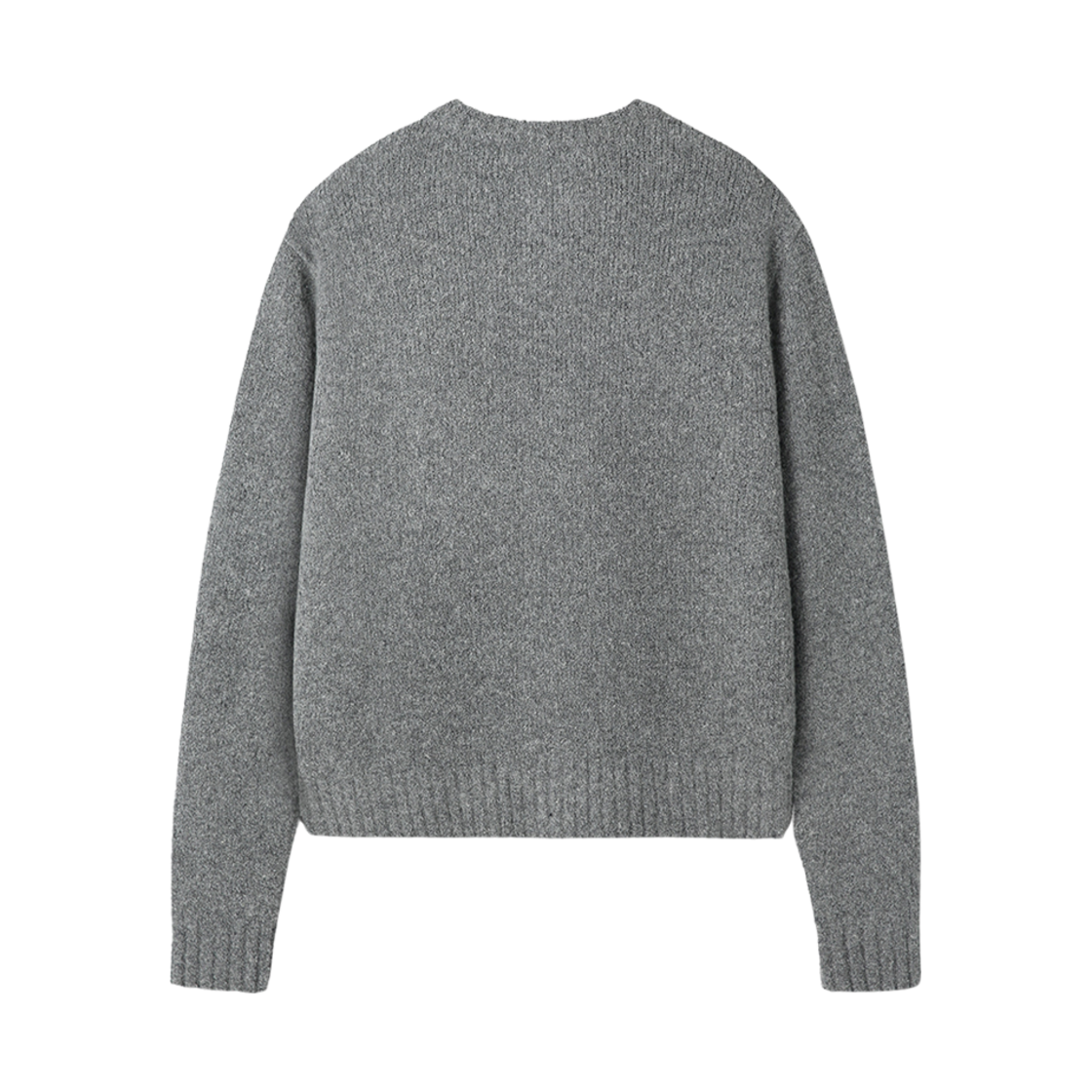 토니웩 베이비 알파카 브러시드 크루넥 가디건 멜란지 그레이(Tonywack Baby Alpaca Brushed Crew-Neck Cardigan Melange Grey) - 2