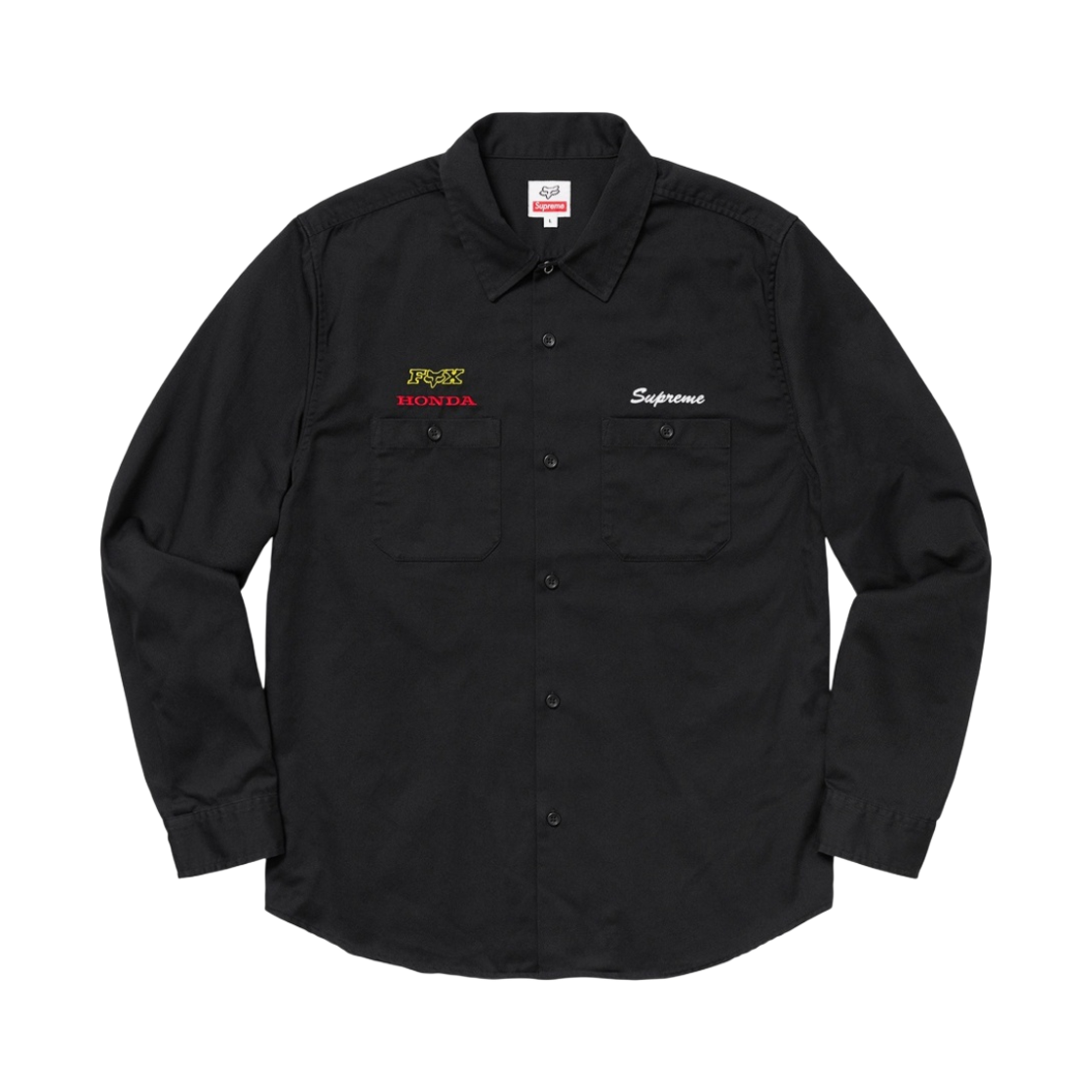 슈프림 x 혼다 x 폭스 레이싱 워크 셔츠 블랙 - 19FW(Supreme x Honda x Fox Racing Work Shirt Black - 19FW) - 1