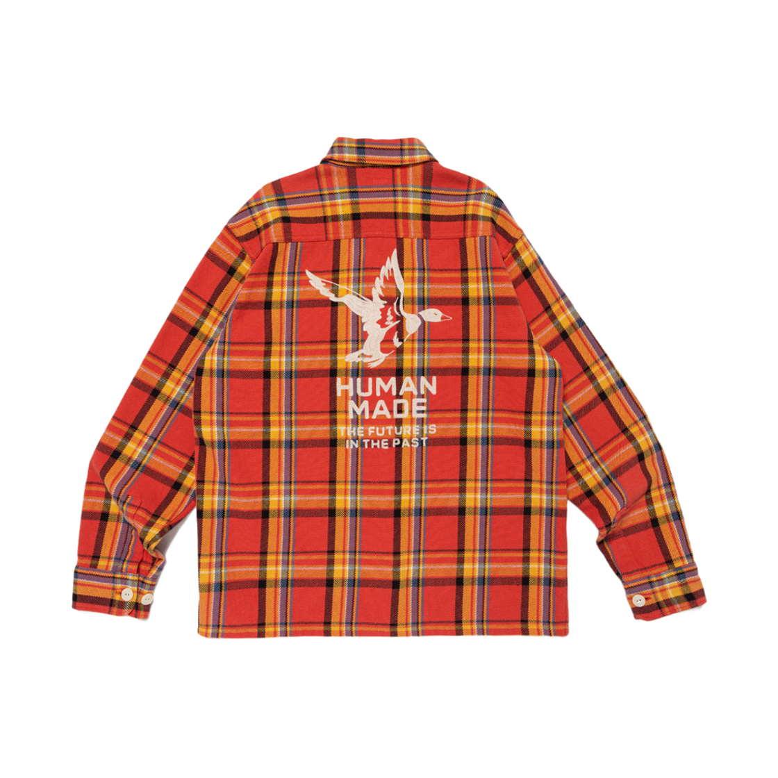 휴먼 메이드 체크 셔츠 오렌지(Human Made Check Shirt Orange) - 2