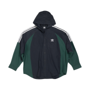 Balenciaga x Adidas Hooded Shirt Black Dark Green