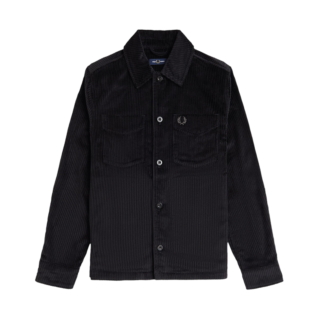 AFPM2438723-102 Fred Perry Corduroy Overshirt Black